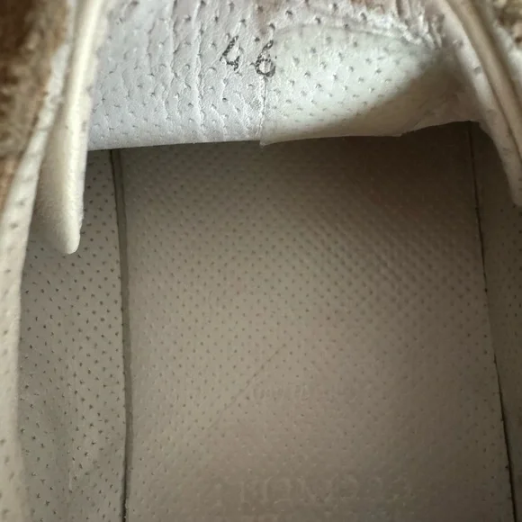 Brunello Cucinelli suede leather shoes sneakers excellent size 46/ 13 tan - Picture 8 of 9